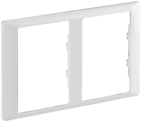 Рамка 2-м Valena Life для двойных розеток бел. Leg 754222: фотография 1