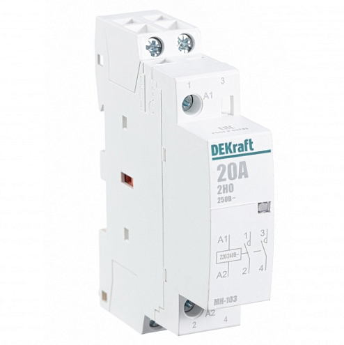 Контактор модульный МК-103 2НО 20А 230В DEKraft 18057DEK: фотография 1