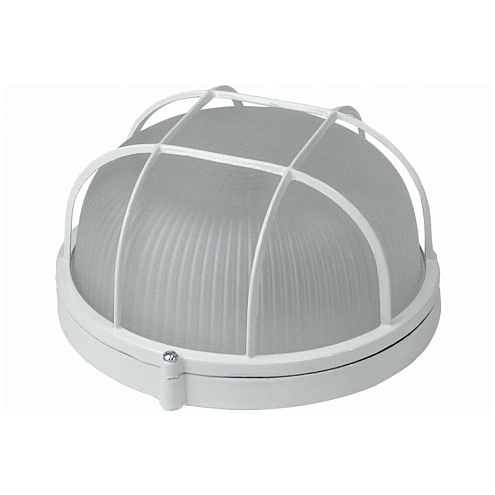 Светильник "Банник" НБП 03-60-002 1х60Вт E27 IP54 230В -45…+130 градусов C круг с решеткой белый Свет Витебск 0107-00250: фотография 1