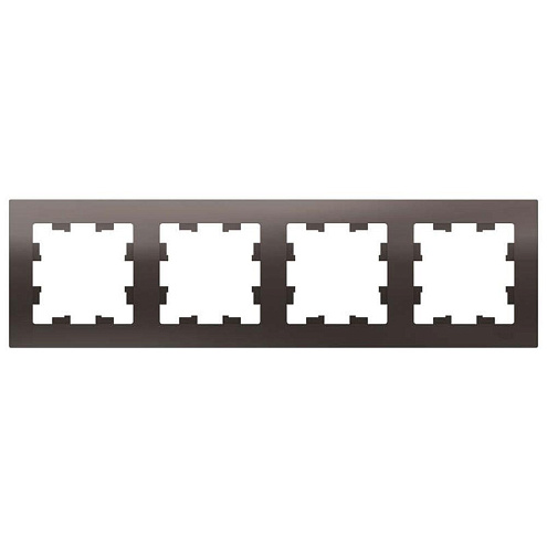 Рамка 4-м ATLAS DESIGN универс. мокко SchE ATN000604: фотография 1