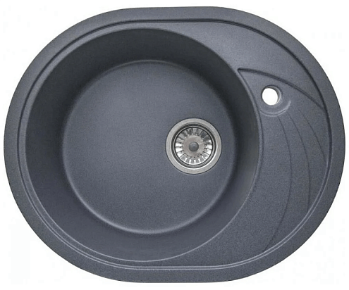Мойка GRANICOM G-020 570х460 мм 1 чаша+ крыло  овал дакар: фотография 1