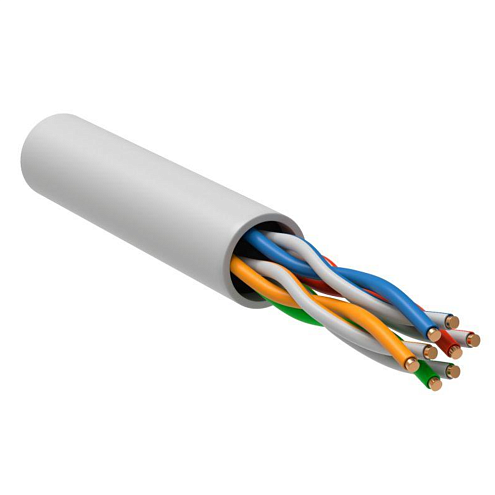 Кабель витая пара U/UTP кат.5E 4х2х24AWG solid LSZH Generica бел. (м) ITK BC1-C5E04-128-305-G: фотография 1