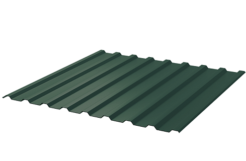 Профнастил СП 20 зеленый мох (6005)  1150х6000  0,45мм: фотография 1