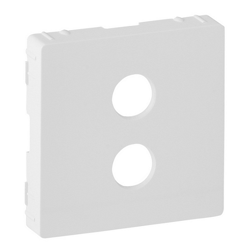 Панель лицевая Valena Life для 1-м аудиорозетки &quot;банан&quot; белый Leg 755280: фотография 1