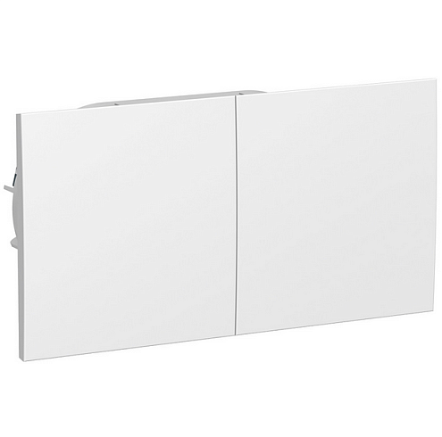 Розетка 2-м ATLAS DESIGN с заземл. защ. шторки со сдвиж. крышкой 16А в сборе бел. SchE ATN000128: фотография 1