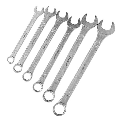 Набор ключей комбинированные 10,12,13,14,17,19мм, 6 предметов, РемоКолор: фотография 1