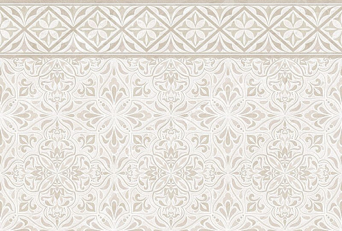 Настенная плитка 40х27 Gestia бежевая ornament plus 9GE0201TG: фотография 1