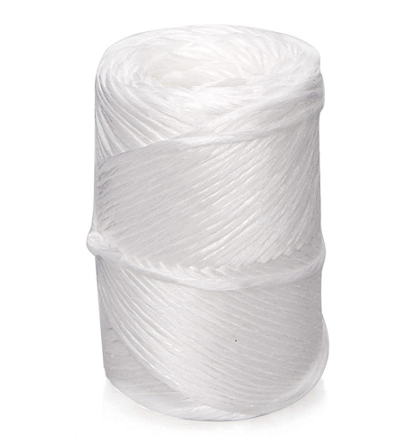 Шпагат полипропиленовый крученый 1,6мм белый 90м: фотография 1