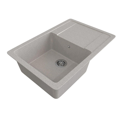 Мойка ML-GMS15 СТАНДАРТ с крылом, светло-серый (310), 505х640х185 мм: фотография 1