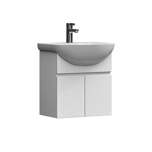 Тумба Wing 500-2-0 подвесная белая под умывальник Балтика 50: фотография 1