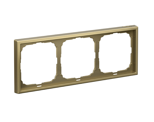 Рамка 3-местная ArtGallery золото Systeme Electric GAL001603: фотография 1
