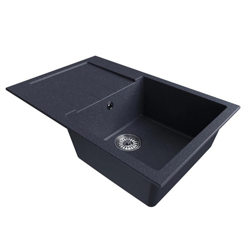 Мойка ML-GM31 с крылом, антрацит (343), 770х500х190 мм: фотография 1