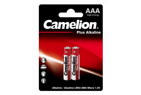 Элемент питания алкалиновый LR LR03 BL-2 (блист.2шт) Camelion 1651: фотография 1