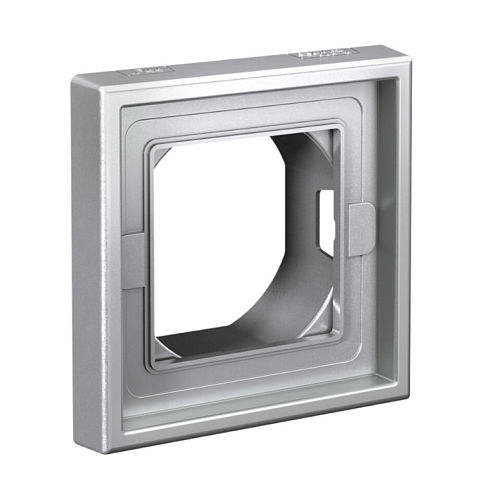 Рамка 1-местная ArtGallery IP44 алюминий Systeme Electric GAL440301: фотография 1