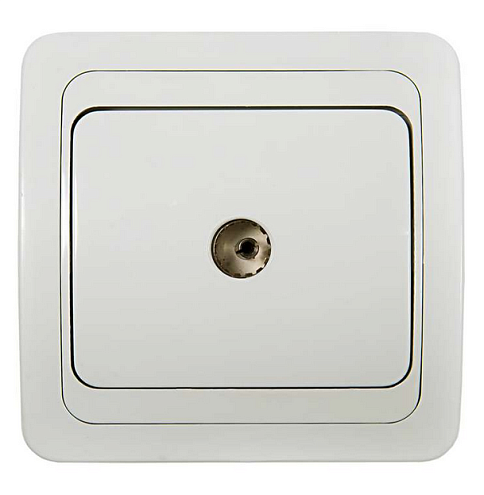 Розетка ТВ CLASSICO 2027 бел. ASD / IN HOME : фотография 1