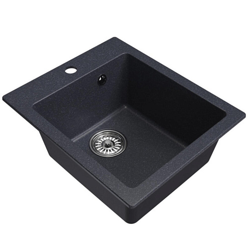 Мойка ML-GM14 антрацит (343), 420х500х190 мм: фотография 1