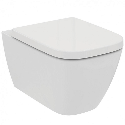 Унитаз подвесной Ideal Standard i life B безободковый, с быстросъемным сиденьем микролифт T461401: фотография 1