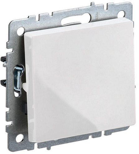 Выключатель 1-кл. СП BRITE ВС10-1-4-БрБ 10А самовозвратн. бел. IEK BR-V14-0-10-K01: фотография 1