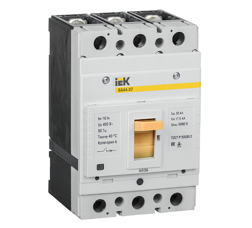 Выключатель автоматический 3п 315А 35кА ВА44-37 IEK SVA4410-3-0315-35: фотография 1