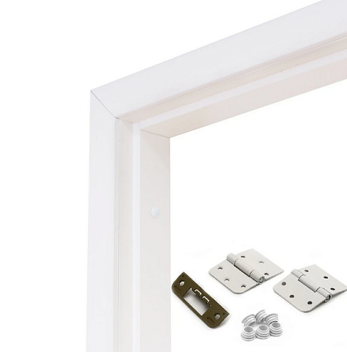 Олови Дверная коробка Белая  600  с верхом и фурнитурой: фотография 1