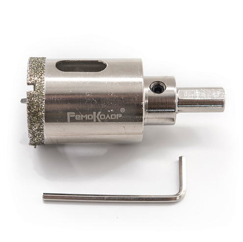 Коронка алмазная по керамограниту с центрирующим сверлом "РемоКолор", 68х67мм: фотография 1