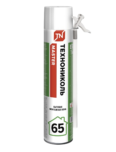 Пена монтажная Технониколь MASTER 65 бытовая, 1000 мл: фотография 1