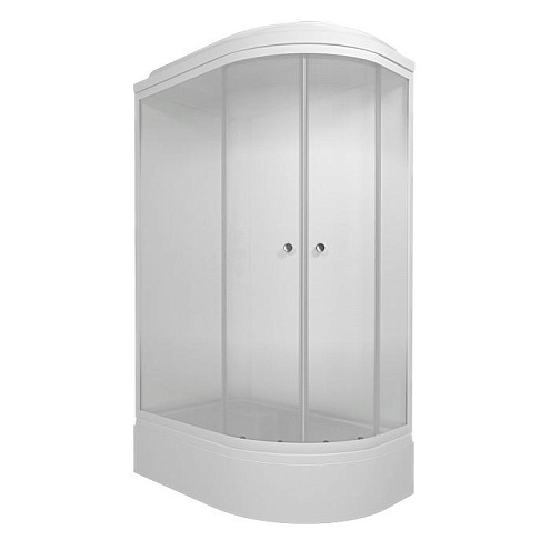 Душевая кабина Triton Коралл-Лайт В 120х80, левый, средний поддон, матовое стекло, сифон D50: фотография 1