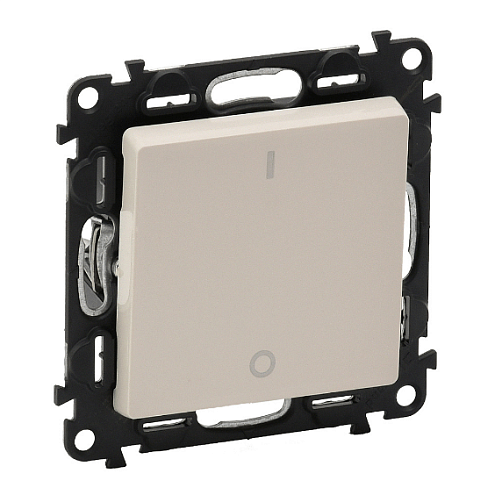 Механизм выключателя 1-кл. 2п СП Valena Life 16А IP20 250В 16АХ с лицевой панелью; винтовые зажимы сл. кость Leg 752502: фотография 1