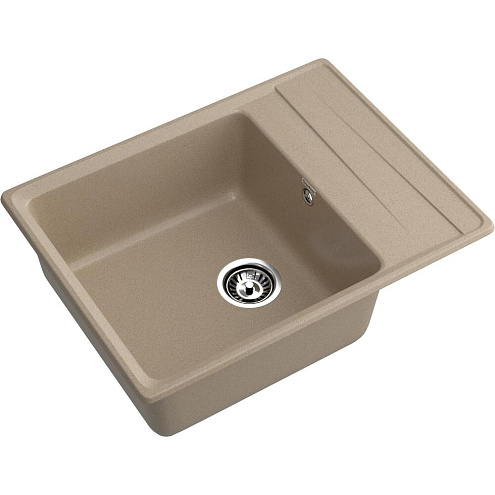 Мойка GRANFEST GF-LV--660L чаша+крыло 660х500 песочный : фотография 1