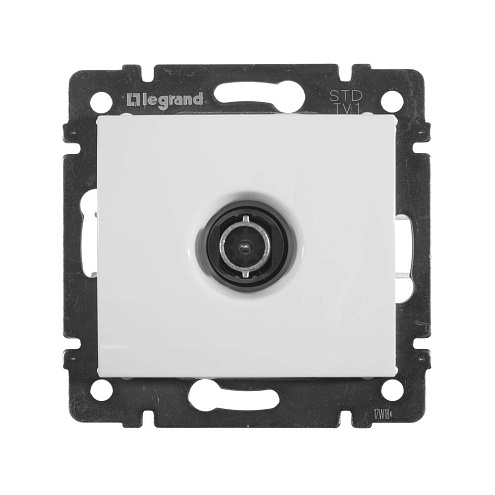 Механизм розетки TV СП Valena 1.5дБ бел. Leg 774429: фотография 1