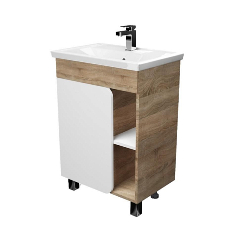 Тумба Nuvo 60Н 1 дверь Дуб Сонома: фотография 1