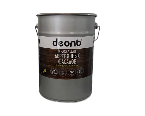Краска для деревянных фасадов на натуральном масле ДЕОЛЬ, Нефрит, 5л : фотография 1