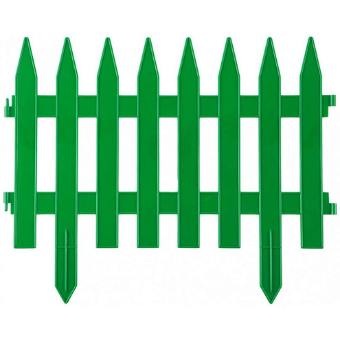 Забор декоративный Grinda "Классика", 28х300см, зеленый: фотография 1