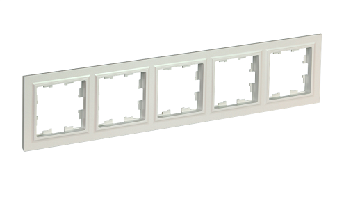 Рамка 5-местная BRITE РУ-5-БрЖ жемчуг IEK BR-M52-K36: фотография 1