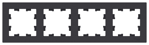 Рамка 4-м ATLAS DESIGN универс. карбон SchE ATN001004: фотография 1