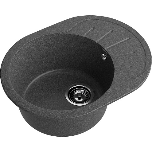 Мойка GRANFEST GF-R580L чаша + крыло 580х450 мм графит: фотография 1