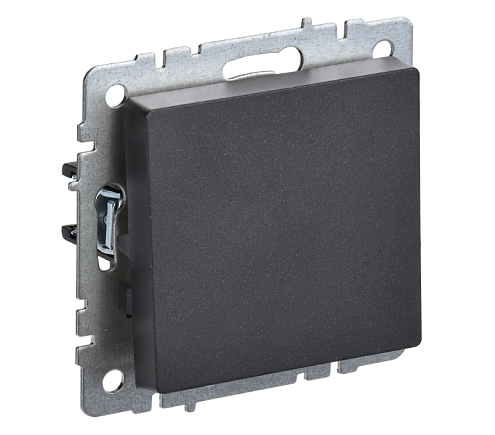 Выключатель перекрестный 1-клавишный BRITE 10А ВС10-1-3-БрЧ механизм черный IEK BR-V13-0-10-K02: фотография 1