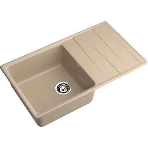 Мойка GRANFEST GF-LV--860L чаша+крыло 860х500 песочный: фотография 1