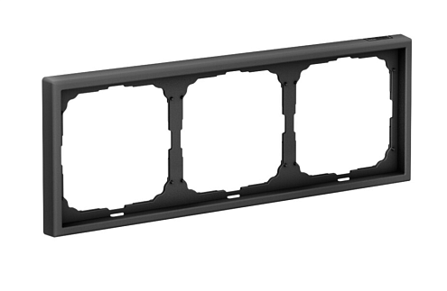 Рамка 3-местная ArtGallery универсальная карбон Systeme Electric GAL001003: фотография 1