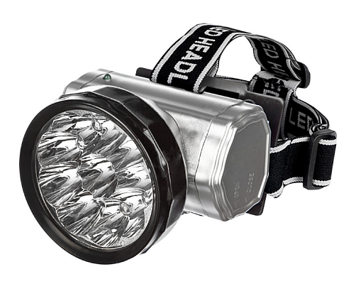 Фонарь налобный аккумуляторный HLA 04M 2Вт 10LED 200лм 10ч 2 реж. з/у 230В метал. IN HOME 4690612031859: фотография 1