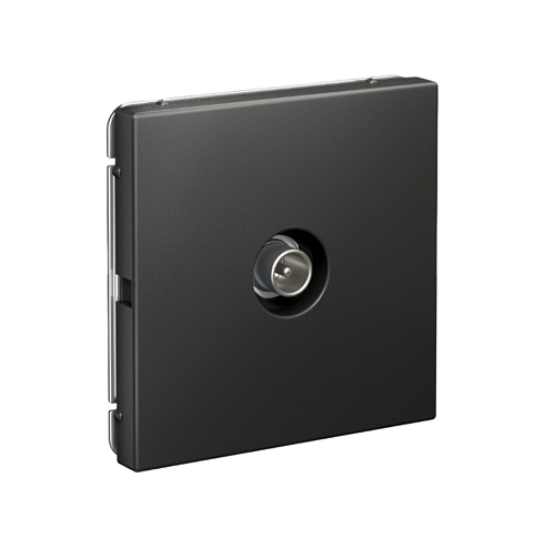 Розетка телевизионная оконечная ArtGallery 1дБ механизм базальт Systeme Electric GAL001491: фотография 1