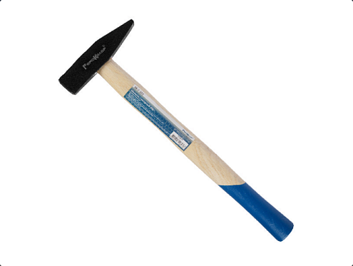 Молоток слесарный, кованный, деревянная рукоятка, 300г, Ремоколор: фотография 1