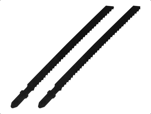 Пилки прямой чистый рез, по дереву, пластику, L=100мм, шаг 2,75мм, HCS, 2шт, РемоКолор: фотография 1