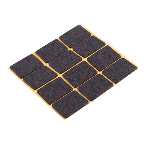 Пункт фетровый самоклеящийся  20х30мм коричневый, 12шт  &quot;Element&quot;: фотография 1