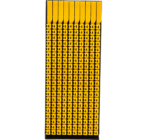 Маркер для кабеля 0.5-1.5мм символ "4" уп.200шт DKC MKF4S1: фотография 1