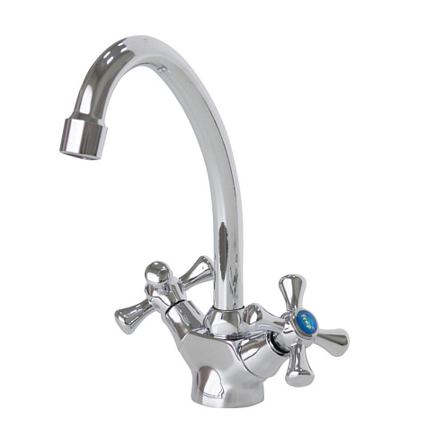 Смеситель для кухни 1/2 кер F41732-B FRAP КРЕСТ: фотография 1