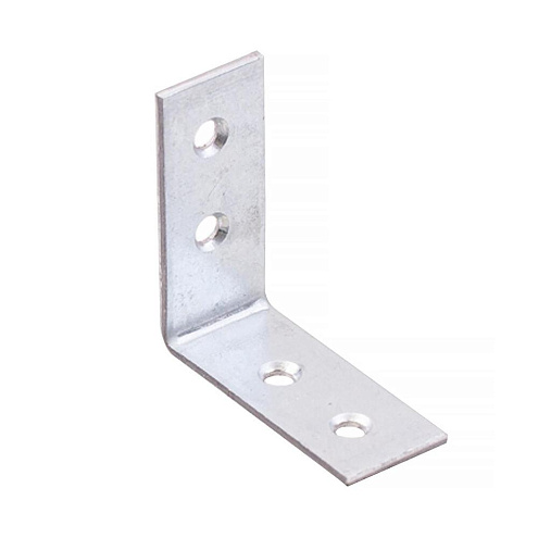 Уголки мебельные оцинкованные 40х40х17х2мм с шурупом, 4шт &quot;Element&quot;: фотография 1