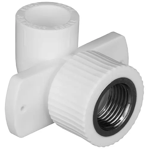 Настенное колено для гипсокартона 20x1/2&quot; TR-RB Tebo белое: фотография 1