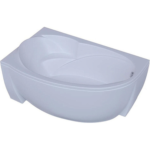 Акриловая асимметричная ванна Aquatek Бетта 170х97 без фронтального экрана, без гидромассажа, сборно-разборный сварной каркас, левая: фотография 1