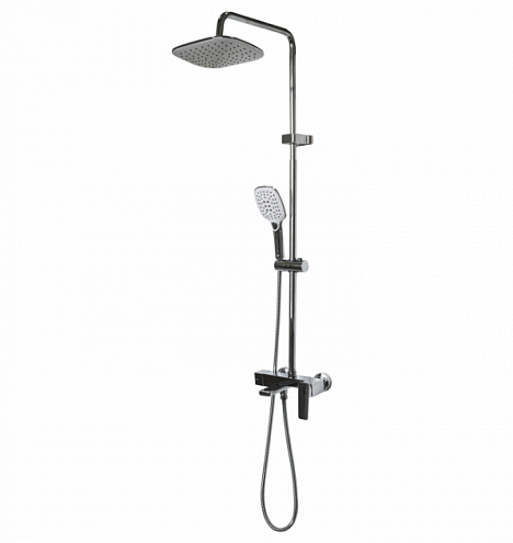 Душевая система ML2412 смеситель 40к с изливом+лейка 3позиции+душевой шланг+тропический душ: фотография 1